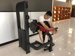 Équipement de fitness commercial à double fonction (curls biceps/extensions <span class=keywords><strong>triceps</strong></span>) en acier, à charge par poulies, sécurité renforcée – Vente chaude directe usine - Product Image 2