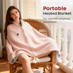 यूएसबी इलेक्ट्रिक मल्टी-फंक्शनल शीतकालीन कंबल तीन तापमान समायोजन के साथ पहनने योग्य कंबल - Product Image 3