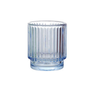 حامل شموع زجاجي ملون للزينة المركزية للطاولة، وعاء للشموع الصغيرة - Product Image 6