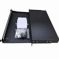 Panneau de brassage à fibres optiques 19 pouces pour montage en rack SC LC haute densité 24 ports avec plateaux de raccordement pour centres de données FTTH