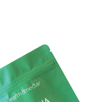 Sacs d'emballage personnalisés en film polyester de qualité alimentaire, à fermeture éclair, résistants à l'humidité, pour poudre de matcha et de chocolat, impression par gravure