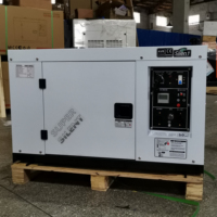 Groupe électrogène diesel silencieux 10KW 13KVA monophasé à refroidissement par air, vente directe d'usine, bonne qualité, dynamo insonorisée