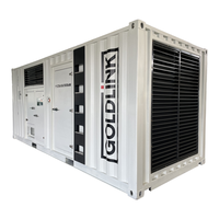 Conteneur de 20 pieds 500kva 1000kva générateur diesel silencieux 1000kw 6 cylindres Super silencieux 1500/1800 tr/min 240v 480v tension nominale