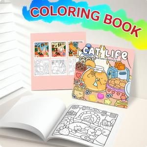 Libro <span class=keywords><strong>para</strong></span> <span class=keywords><strong>Colorear</strong></span> <span class=keywords><strong>Kawaii</strong></span> Cat Life: Páginas Divertidas con <span class=keywords><strong>Animales</strong></span> Adorables, 24 Páginas de Papel, Actividad Relajante <span class=keywords><strong>para</strong></span> Aliviar el Estrés <span class=keywords><strong>para</strong></span> Mujeres y Niños - Product Image 1