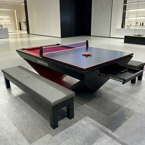 <span class=keywords><strong>Table</strong></span> <span class=keywords><strong>de</strong></span> billard multifonctionnelle et <span class=keywords><strong>table</strong></span> <span class=keywords><strong>de</strong></span> pool complète avec plateau <span class=keywords><strong>de</strong></span> <span class=keywords><strong>ping</strong></span>-<span class=keywords><strong>pong</strong></span> et accessoires complets pour usage domestique et en club - Product Image 2
