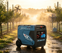 5000W Dual-Voltage Benzin-Inverter-Generator, leises, tragbares Stromaggregat für mobile Werkstätten & Camping-Wohnmobile