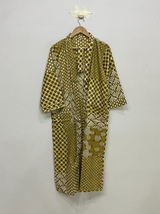 Kimono Largo de Algodón, Talla Única, Holgado y Cómodo para Cualquier Talla, Aproximadamente 50 Pulgadas, Proveedor de la India - Product Image 6