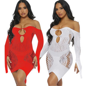 Aşırı seksi iç çamaşırı uzun kollu şeffaf bodylingerie iç çamaşırı - Product Image 1