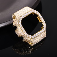 Vente en gros et dropshipping TOP ICY HHMWP006 Boîtier de montre en laiton DW5600BBR Écologique Lunette Bling en Moissanite VVS D Passe le testeur de diamant