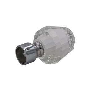 JOREVEN Double support Rose Crystal Embouts de tringle à rideau Design métallique pour <span class=keywords><strong>tuyau</strong></span> de rideau torsadé - Product Image 3