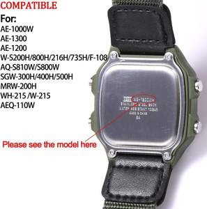 Lionorm Sport <span class=keywords><strong>Bracelet</strong></span> de <span class=keywords><strong>montre</strong></span> étanche pour <span class=keywords><strong>Casio</strong></span> AE-1300 W-800H Montres pour hommes <span class=keywords><strong>Bracelet</strong></span> de <span class=keywords><strong>montre</strong></span> de remplacement en résine TPU - Product Image 3