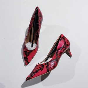 Zapatos de Tacón Alto con Punta en Pico y Diseño a Cuadros para Mujer, Transpirables, de Charol, Elegantes, Cómodos y a la Moda - Product Image 1