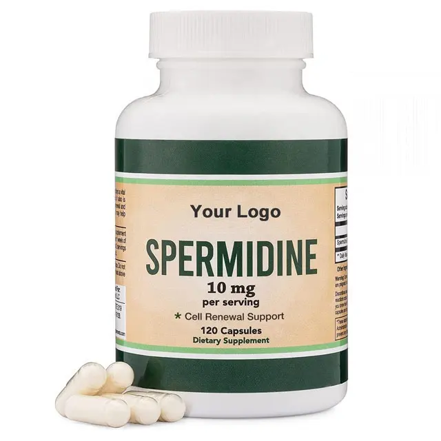 อาหารเสริม Spermidine OEM มีประสิทธิภาพยิ่งกว่าสารสกัดจากเชื้อเชื้อสาลีสําหรับเมมเบรนเซลล์ สุขภาพเทโลเมอร์ และการเสื่อมสภาพโดย Double Wood