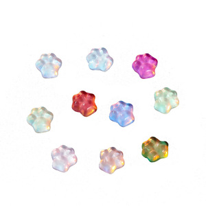 Strass en verre cristal pour nail art, motif patte de chat, irisés, décorations DIY portables, style dessin animé mignon, accessoires non toxiques - Product Image 5