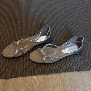 Nuevas Sandalias Romanas Retro de Punta Abierta con Suela Suave Tejida para Mujer, Sandalias Elegantes Estilo Vacacional, Perfectas para Combinar con Vestidos - Product Image 4