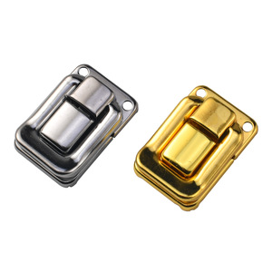 Taiping Buckle Metal <b>Box</b> Lock <b>Chrome</b> Gold Gift Craft Wooden <b>Box</b> Square Buckle Accessory - Product Image 5