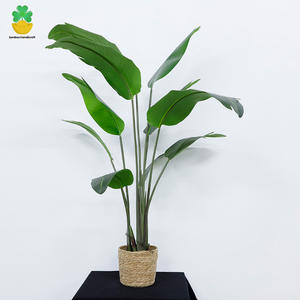 Árboles de plátano bonsái artificiales de 5 pies con maceta de plástico regalo de decoración interior y exterior - Product Image 4