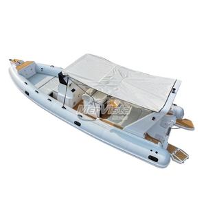 Bateau pneumatique de luxe <span class=keywords><strong>Patrol</strong></span> CE 28 pieds 860 avec coque en fibre de verre, plancher en EVA, Orca Hypalon, pour loisirs familiaux, blanc, avec T-TOP - Product Image 1
