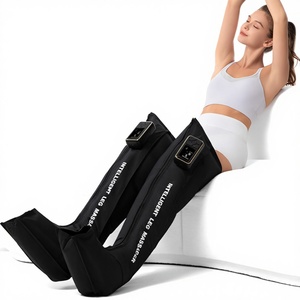 Masseur de jambes portable à ondes d'air avec fonction de minuterie, pétrissage, pression et thérapie des pieds, couvre-jambes à air, instrument de beauté - Product Image 1