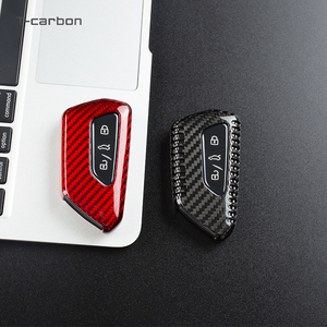 Funda de Fibra de Carbono para Llave de Coche VW Volkswagen Golf 8 MK8 ID.3 ID.4, para Skoda Octavia 4 A8, Seat <span class=keywords><strong>Leon</strong></span> MK4 <span class=keywords><strong>Cupra</strong></span> Formentor - Product Image 2