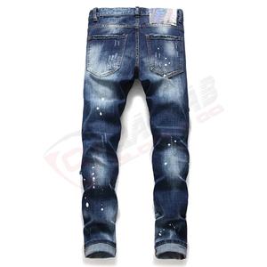 Homme-Blue Jeans Italian-Style Stretched-Pantalon en jean slim de haute qualité pour homme - Product Image 2