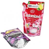 Pochettes souples à bec verseur Haodong pour détergents, cosmétiques, gels douche, savons exfoliants, lessive – Recharge liquide 1 L