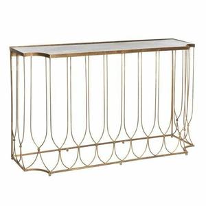 โต๊ะกระจกสำหรับตกแต่งห้องนั่งเล่นทำจากโลหะใช้ในบ้านโต๊ะกาแฟกระจก - Product Image 1