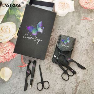 Juego de Herramientas para Aplicar Pestañas de Visón con Logotipo Personalizado de Marca Privada al por Mayor, Pinzas de Acero Inoxidable para Cejas, Juego de Herramientas para Pestañas - Product Image 1