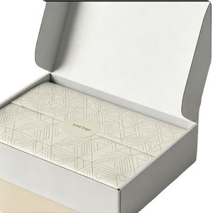 Papier d'emballage personnalisé de marque de luxe avec logo pour vêtements, chaussures et emballages cadeaux - Product Image 1