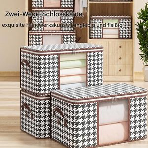 Grand sac de rangement avec fenêtre transparente - Organisateur pliable en non-tissé pour vêtements, couvertures et vêtements de saison - Product Image 2