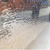 Caractéristique écologique de plat acrylique ondulé de grande eau à simple face transparente élevée