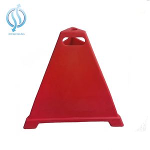 Pyramide Cône vert 90cm de hauteur cône de trafic PE étanche pour la sécurité des carrefours - Product Image 6
