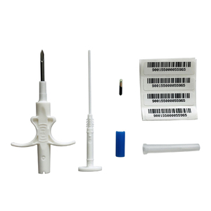 JT-A002 <span class=keywords><strong>RFID</strong></span> Tag <span class=keywords><strong>Microchip</strong></span> theo dõi thẻ injectable <span class=keywords><strong>134.2kHz</strong></span> cấy ghép với kim dùng một lần cho 2.12*2 mét - Product Image 4