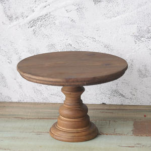 Soporte de pastel alto Retro americano, mesa de postre de madera, accesorios de boda, manualidades para decoración de pasteles japoneses, adornos - Product Image 3
