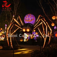 Lanterne chinoise décorative d'Halloween personnalisée, lanterne en soie pour événements d'Halloween, décoration de maison hantée