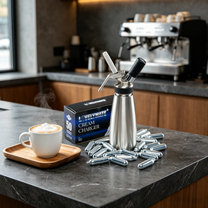 Cargadores de Crema Batida de Alta Capacidad, Cilindro de Acero de Grado Alimenticio para Gas de Crema - Stock en Almacén de la UE y EE. UU., Entrega Rápida para Herramientas de Repostería - Product Image 1