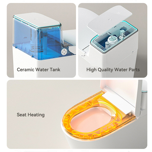 Salle de bain électrique moderne haut de gamme <span class=keywords><strong>WC</strong></span> chasse automatique cuvette de toilette intelligente toilette intelligente avec réservoir de préoccupation - Product Image 2
