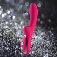 Vagina- und Klitoris-Vibrator mit G-Punkt-Stimulation, 10 Geschwindigkeiten, IPX7 Wasserdicht, Silikon-ABS-Massagestab für Frauen