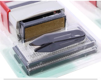 Bureau personnalisé 26 lettres plateau timbres bricolage combinaison tampon en caoutchouc auto-encreur tampon en caoutchouc