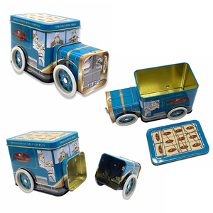 Özel Tasarım Teneke Şeker Kutusu, Yüksek Kaliteli Kamyon Araba Şeklinde Teneke Kutu, Toptan Metal Kap, Şeker Saklama ve Hediye Paketleme İçin - Product Image 1