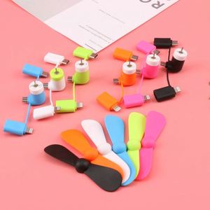 Mini Ventilador Portátil para Teléfono 3 en 1, Compatible con Puertos Micro USB/Tipo C/iPhone 8 Pines, con Logotipo Personalizado para Regalos Promocionales - Product Image 3