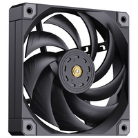 Ventilateur de boîtier PC SNOWMAN AS120-FDB-BK 120mm Noir, Débit d'air élevé 90.5CFM, Roulement FDB, PWM 4 broches, Synchronisation, Vente en gros