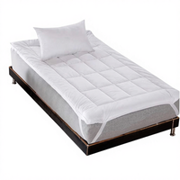 Surmatelas de matelas en mousse à mémoire de forme imperméable et rafraîchissant de taille Queen, anti-escarres, pour hôpital, hôtel et usage domestique
