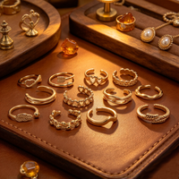 Offre Spéciale – Bagues d'orteil ajustables en alliage plaqué or avec motifs Cœur, Étoile, Lune – Bijoux de plage estivaux pour femme