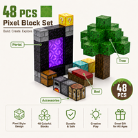 Figurines Montessori personnalisées, blocs de construction, jeux éducatifs STEM, puzzles 3D en plastique DIY, jeux de bâtonnets magnétiques 3+, ensembles de jouets CE