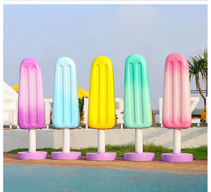 Commercio all'ingrosso decorazione moderna in fibra di vetro <span class=keywords><strong>tavolo</strong></span> e sedie scultura di grandi dimensioni gelato scultura in resina - Product Image 5