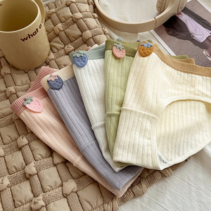 Braguitas de algodón al por mayor, lisas, para uso diario, estilo hipster, antibacterianas, de punto, de talle medio, sin costuras, para mujer - Product Image 4