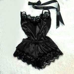 Tops Shorts Ensemble Babydoll Pyjamas de Nuit Des Femmes Sous-Vêtements 1 Set Femmes Sexy De Mode Casual Dentelle de Nuit Lingerie - Product Image 3