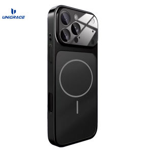 UNIGRACE Nuova Cover Posteriore in Vetro AG Satinato con Pellicola per Obiettivo per IPhone 17 Custodia Magnetica per Cellulare per IPhone 15 16 17 Pro Max - Product Image 3