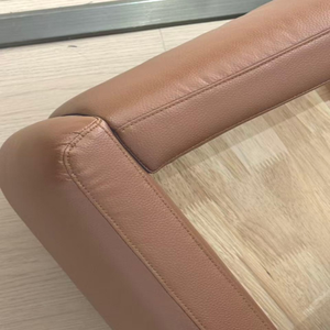 Ensemble de meubles de <span class=keywords><strong>chambre</strong></span> à coucher modernes Vonliva avec lit rembourré en cuir, dossier souple, cadre en bois de chêne de haute qualité pour adultes - Product Image 5